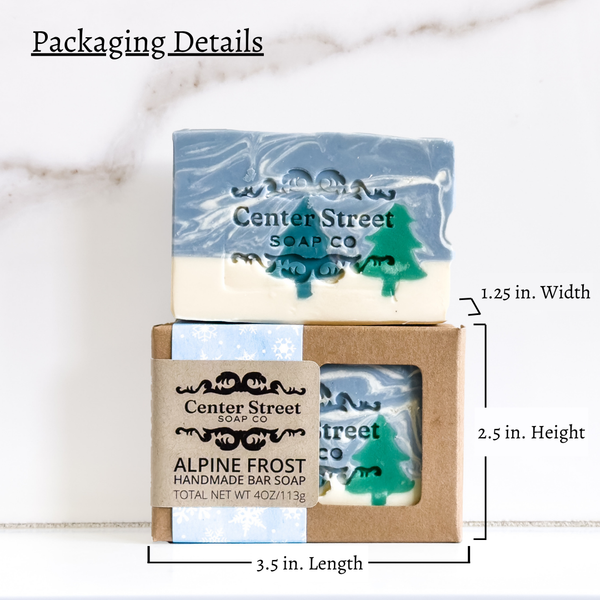 Christmas Tree Alpine Frost Handmade Soap Bar