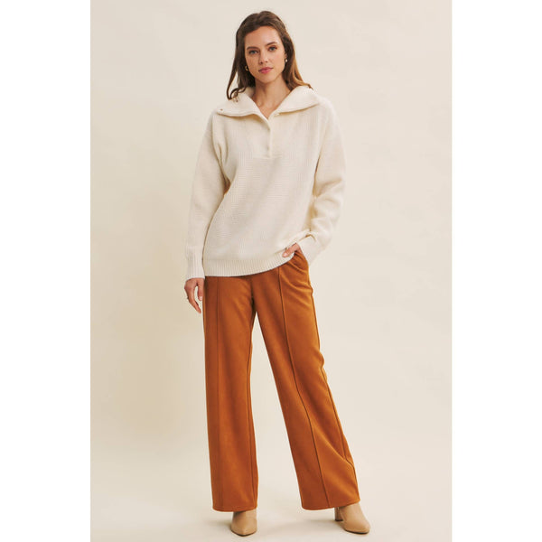 Caramel Faux Suede Pants