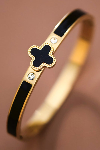 Waterproof Non-tarnish Clover Bangle