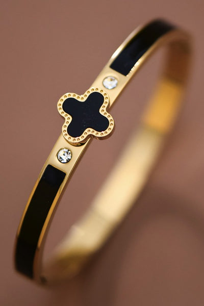 Waterproof Non-tarnish Clover Bangle