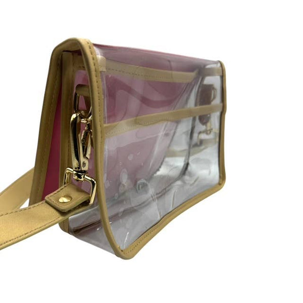 Garland Bags - Antelope Clear Stadium Bag w/ Gold Chain LInk