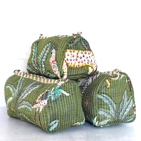 Cosmetic Bags Green Jungle