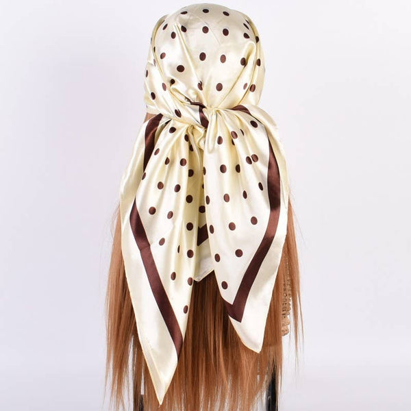 Ivory Polka Dot Scarf