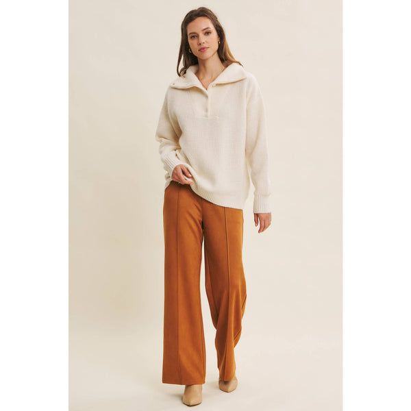 Caramel Faux Suede Pants