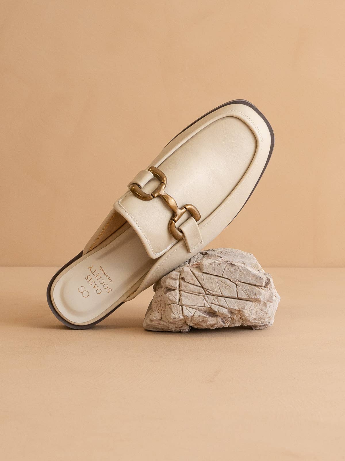 The Blakely Beige | Modern Mule Loafer
