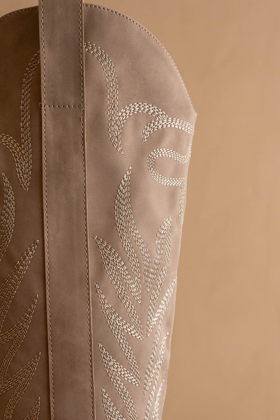 The Samara Cedar Wood | Embroidered Western Tall Boot