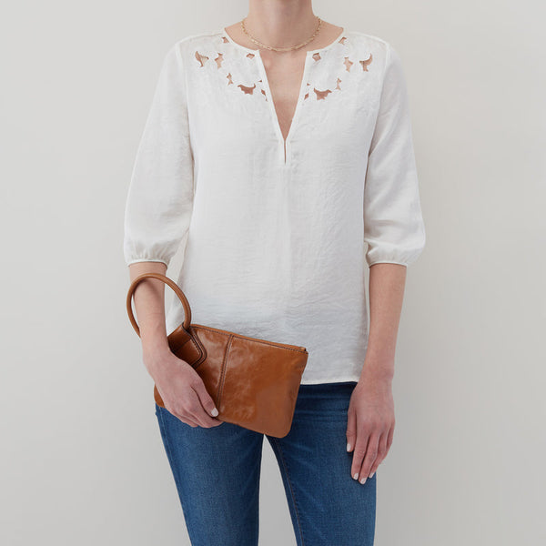 HOBO Sable Wristlet Truffle
