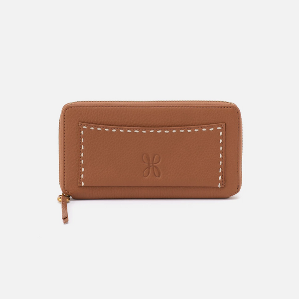 HOBO Hart Large Wallet in Warm Honey