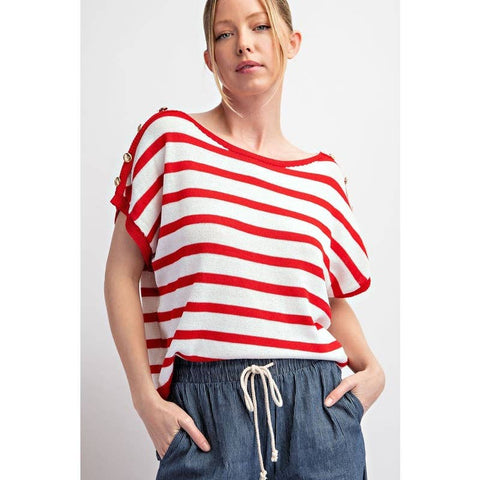 Anchors Away Top Red