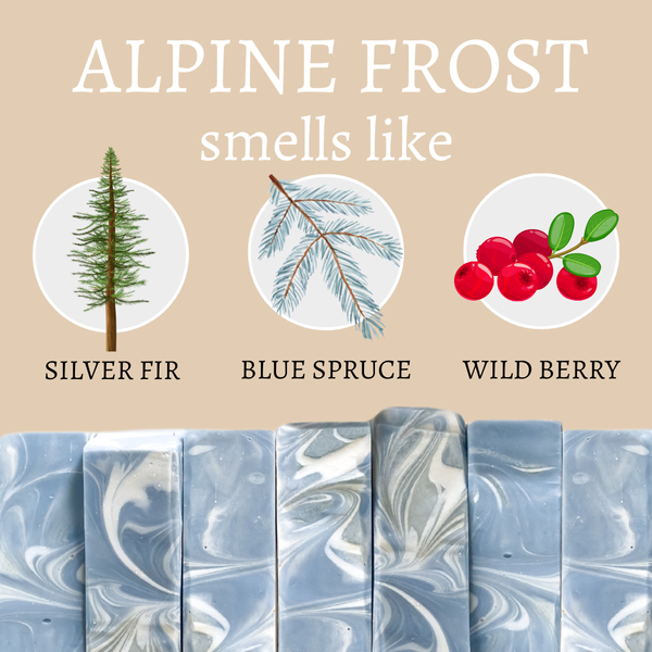 Christmas Tree Alpine Frost Handmade Soap Bar
