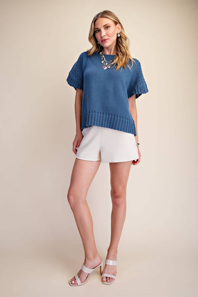 Blue Crewneck Sweater