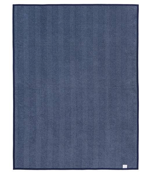 ChappyWrap - Harborview Herringbone Navy Blanket: Midi