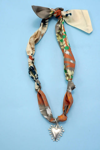 Round Top Scarf Necklace