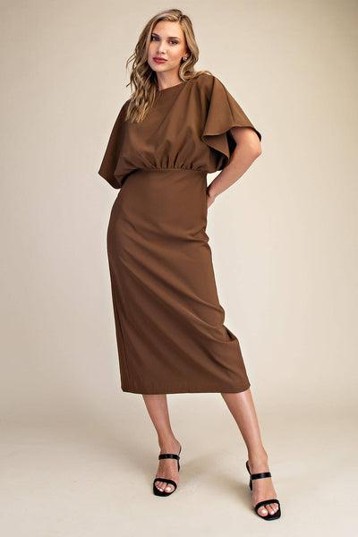 Gilded Goddess Midi Dress