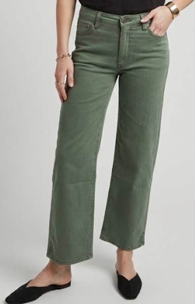 Aberdeen Crop High Rise, Olive Green
