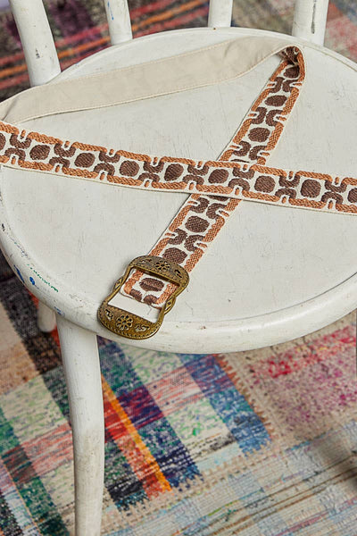 Vintage Geo Brown Belt