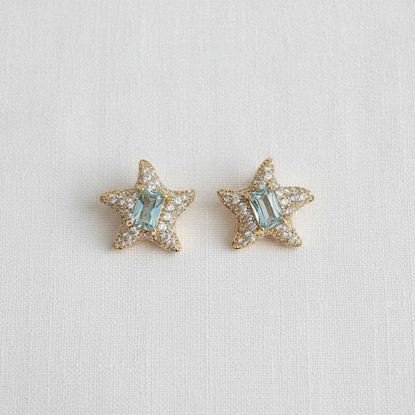 Gold Starfish Earrings
