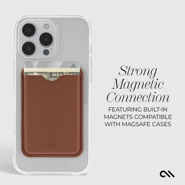 Case-Mate - MagSafe Card Holder : Cognac