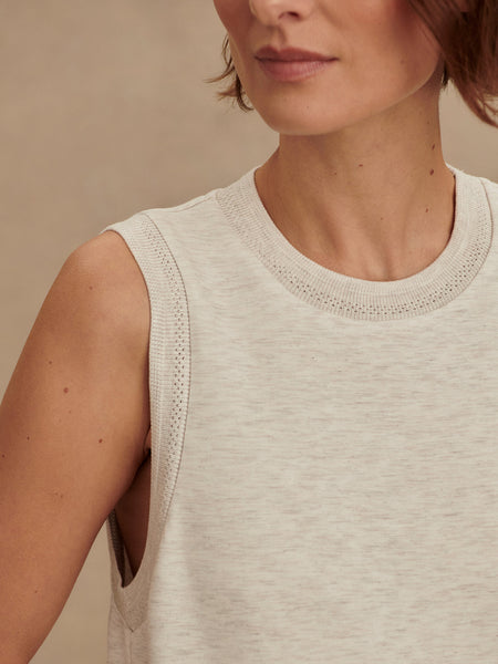 Varley Beatrice Midi Dress in Ivory Marl