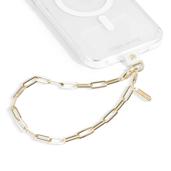 Case-Mate - Chunky Chain Phone Charm Wristlet : Gold