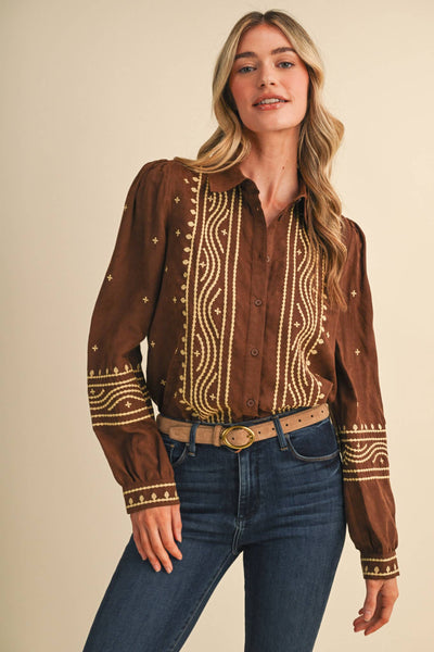 Beth Suede Top