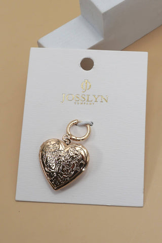 Vintage Heart Charm