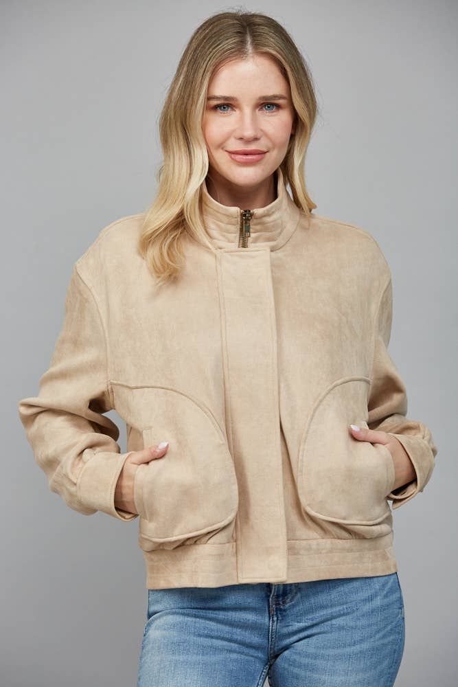 Sueded Moto Jacket