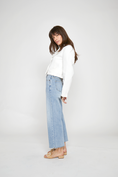 Aberdeen Ankle Crop Jean, Light Indigo