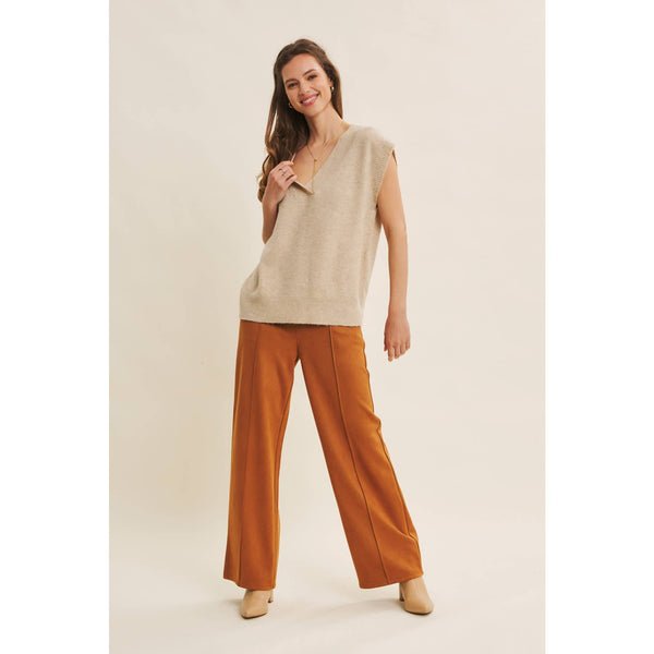 Caramel Faux Suede Pants