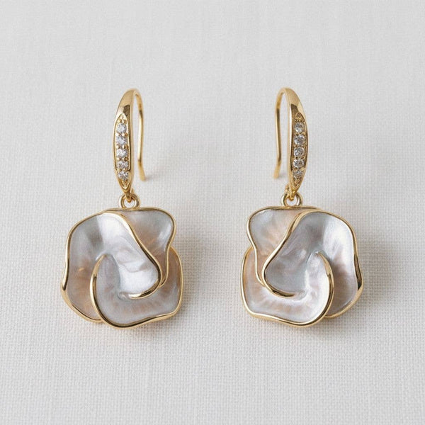 Handmade Camellia Earrings