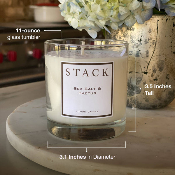 STACK The Fragrance of Gratitude - Orange Peel & Cinnamon Candle - Christmas Decor