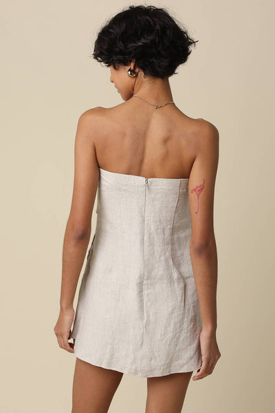 Becca Linen Strapless Romper