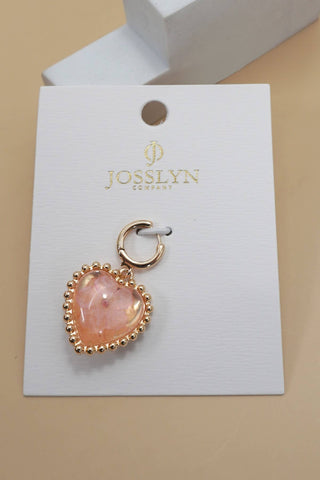 Rosy Heart Charm