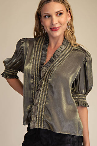 Miriam Blouse in Olive