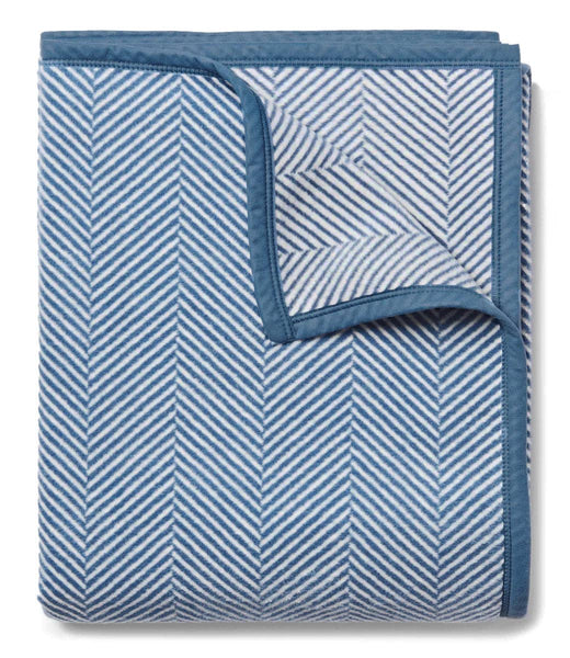 ChappyWrap - Harborview Herringbone Cornflower Blanket: Original