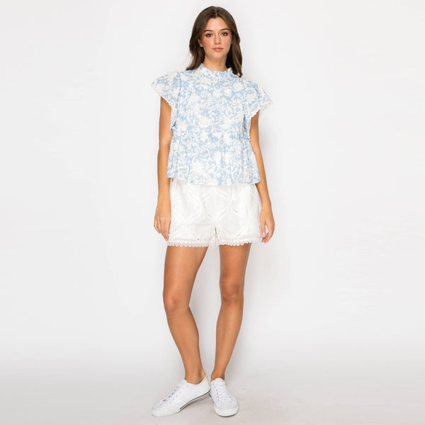 Jacobian Eyelet Blouse