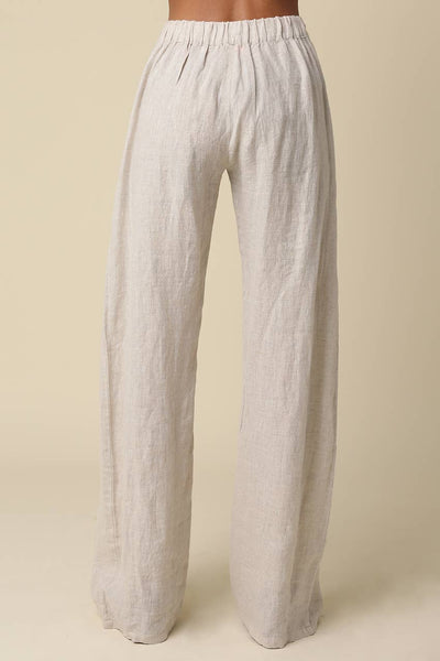 Carina Taupe Linen Pant