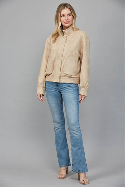 Sueded Moto Jacket