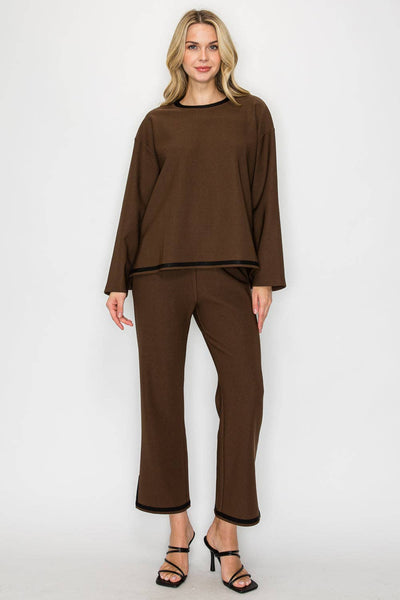 Kinsley Stretch Knit Crepe Top