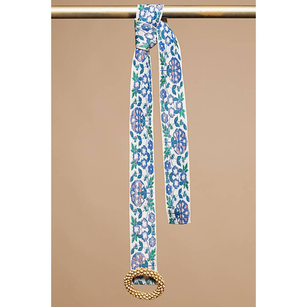 Blue Floral Belt