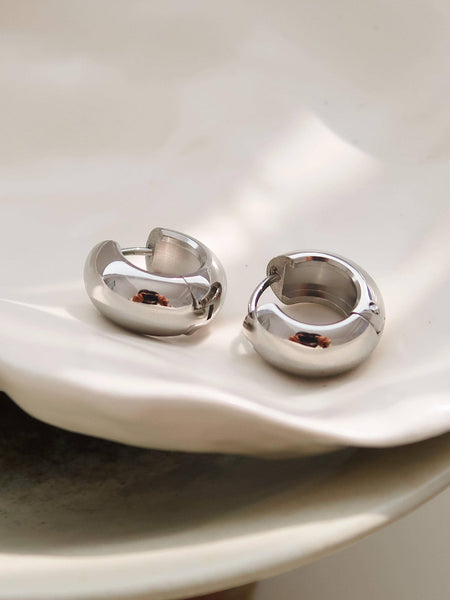 Small Silver Hoops