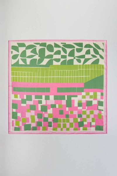 Color Block Bandana Pink/Green