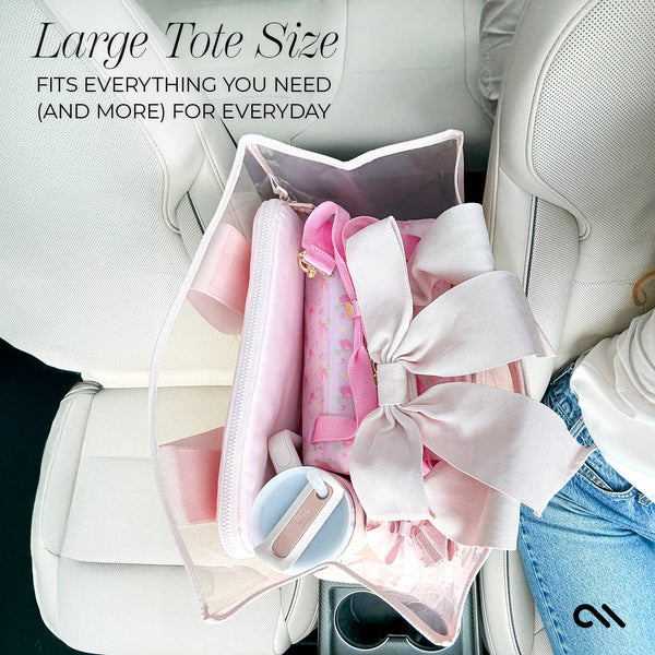 Case-Mate - Special Edition Bow Jelly Tote With Phone Pouch