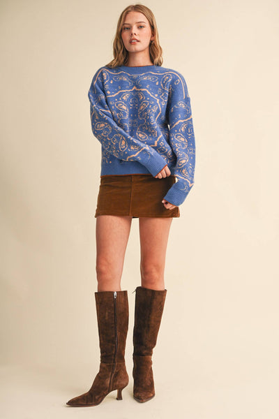 Leelee Paisley Sweater