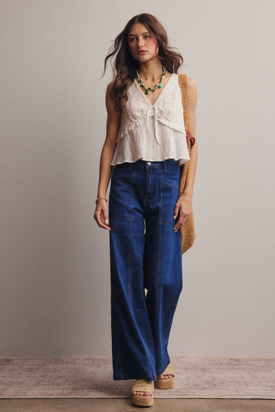 Cobalt Wide Leg Jean Arriving Friday