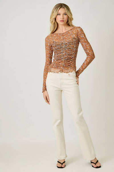 Lettuce Hem Mesh Top