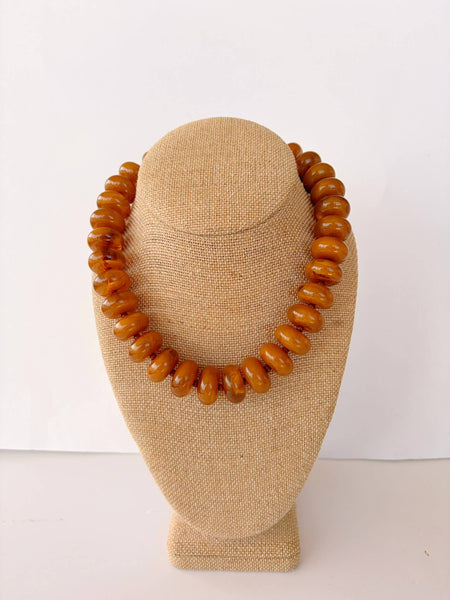 The Rory Amber Brown Necklace 