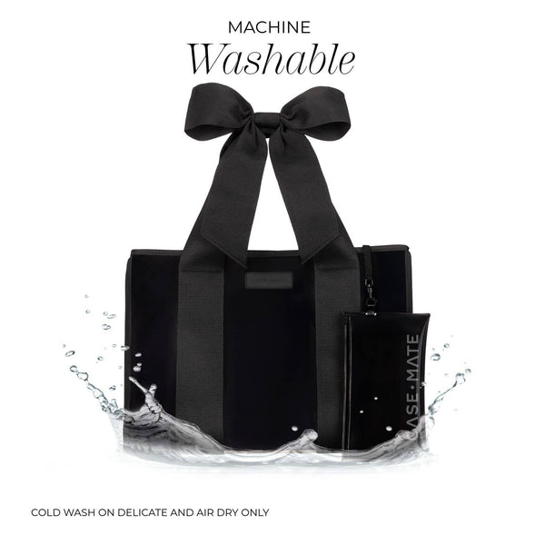 Case-Mate - Special Edition Bow Midnight Black Jelly Tote w/ Phone Pouch
