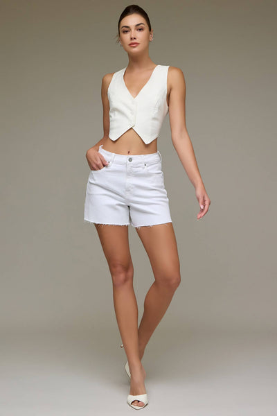 White A-Line Shorts