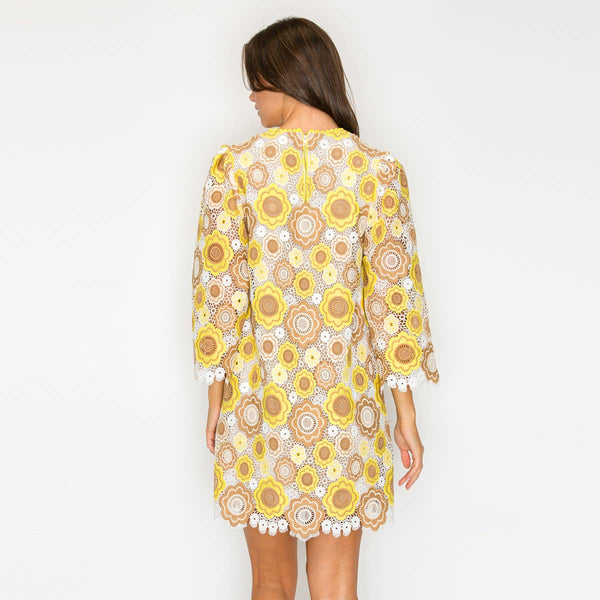 Marigold Vintage Lace Mini Dress Arriving January 30